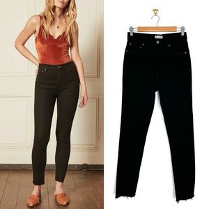 BOYISH The Zachary Skinny Jeans Black Size 26 NWT